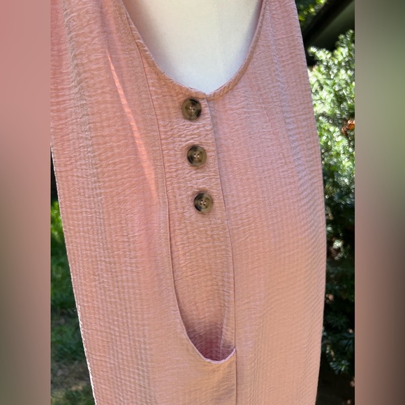 Kori Lightweight Pink Overalls in Medium - Picture 5 of 7